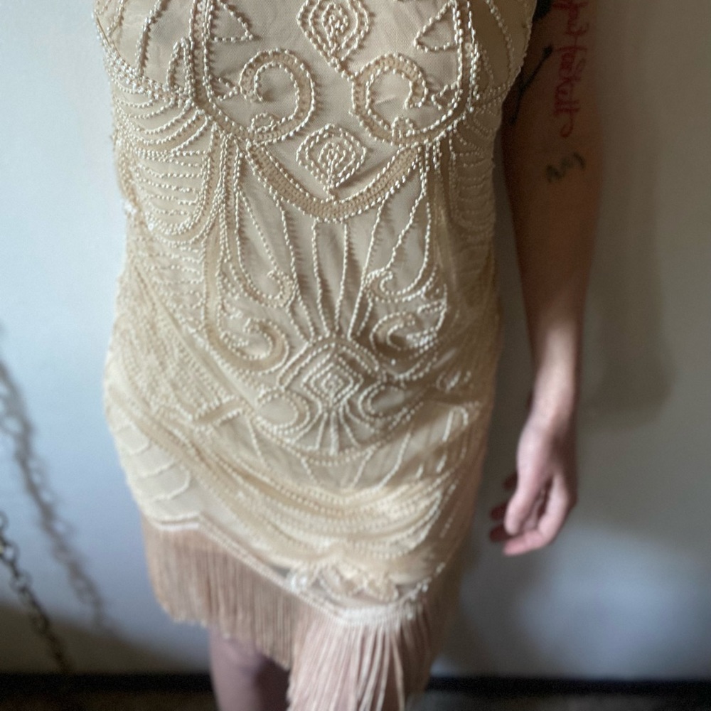 1920’s style beaded sequin dress (S)